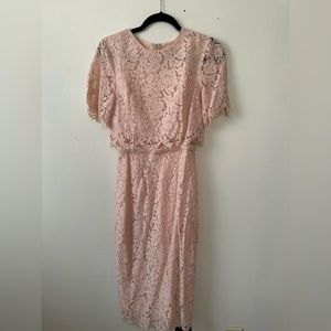 ASOS Blush Pink Lace Dress